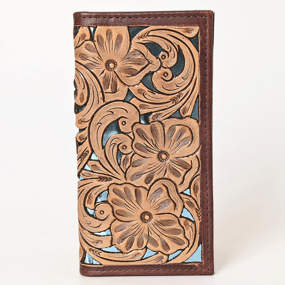 OHLAY WALLET Hand Tooled Genuine Leather women bag western handbag purse