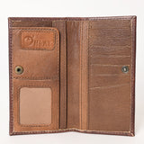 OHLAY WALLET Hand Tooled Genuine Leather women bag western handbag purse