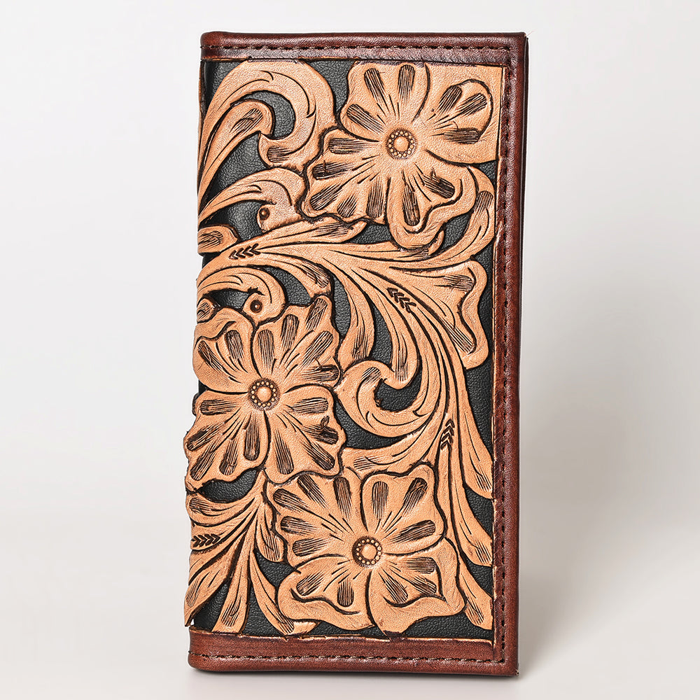 OHLAY WALLET Hand Tooled Genuine Leather women bag western handbag purse