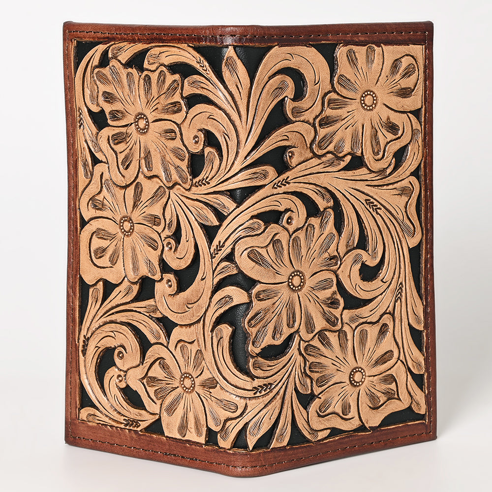 OHLAY WALLET Hand Tooled Genuine Leather women bag western handbag purse