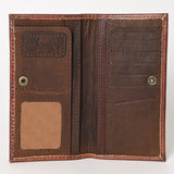 OHLAY WALLET Hand Tooled Genuine Leather women bag western handbag purse