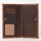 OHLAY WALLET Hand Tooled Genuine Leather women bag western handbag purse