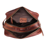 OHLAY TOILETRY Hand Tooled  Genuine Leather women bag western handbag purse