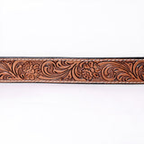COMFYTACK Western Genuine Leather Belt for Men Women Cowboy Cowgirl Handmade Unisex Full Grain Heavy Duty Floral Tooled Belt