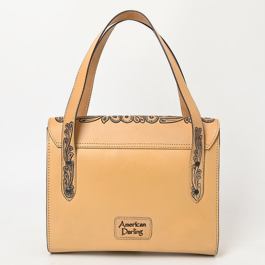American Darling Briefcase Hand Tooled Genuine Leather Western Women Bag Handbag | for Cute Laptop
