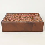 American Darling Jewelry Case Hand Tooled Hair On Genuine Leather Women Bag Western Handbag Purse |