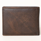 AMERICAN TANNER Genuine Leather Hand Burnished Bifold Wallet For Men Women H3.5 X W4.75 D0.5