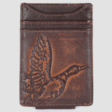 AMERICAN TANNER Genuine Leather Card Holder Wallet For Men & Women H4.1 X W3