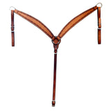 HILASON Western Horse Breast Collar Tack American Leather Light Oiled