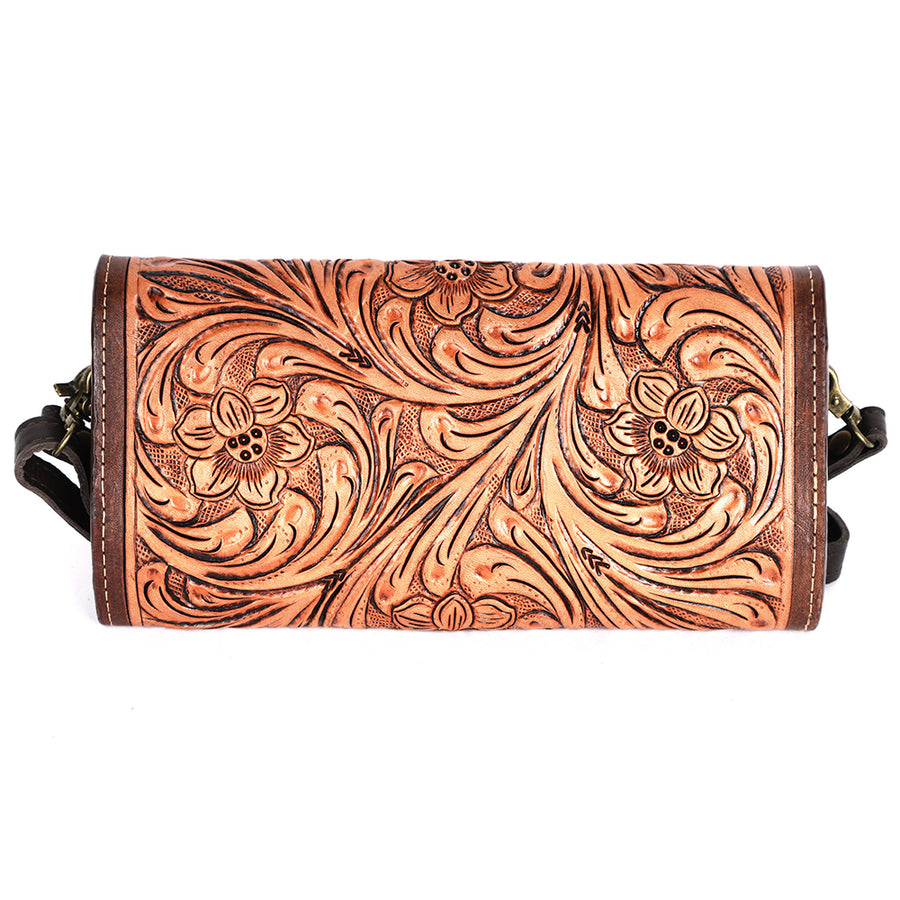 American Darling Cross Body Hand Tooled Genuine Leather Western Women Bag | Turquoise Handbag Purse Crossbody for Cute