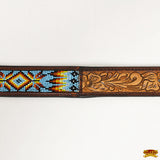 HILASON Western Genuine Leather Belt for Men Women Cowboy Cowgirl Handmade Unisex Full Grain Heavy Duty Tooled Beaded Belt