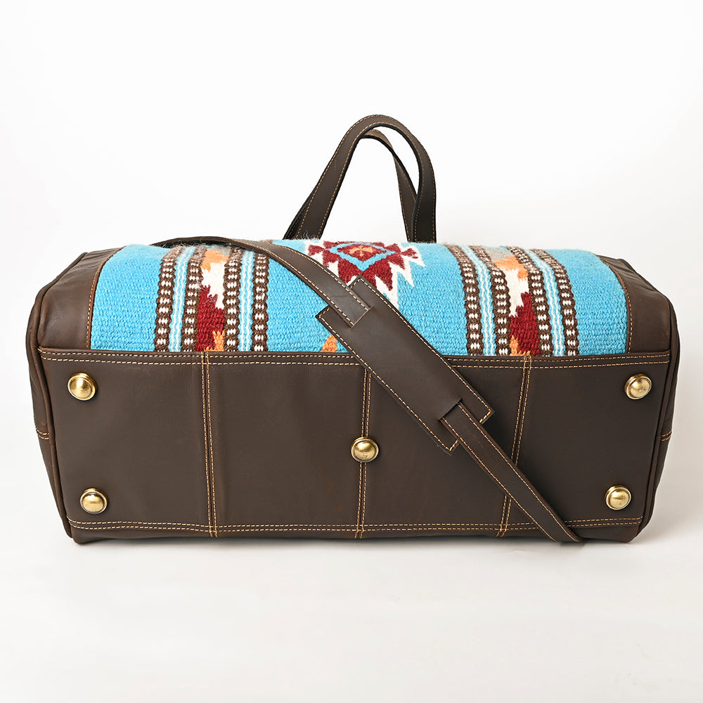 OHLAY OHA101C DUFFEL Upcycled Wool Genuine Leather women bag western handbag purse