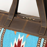 OHLAY OHA101C DUFFEL Upcycled Wool Genuine Leather women bag western handbag purse