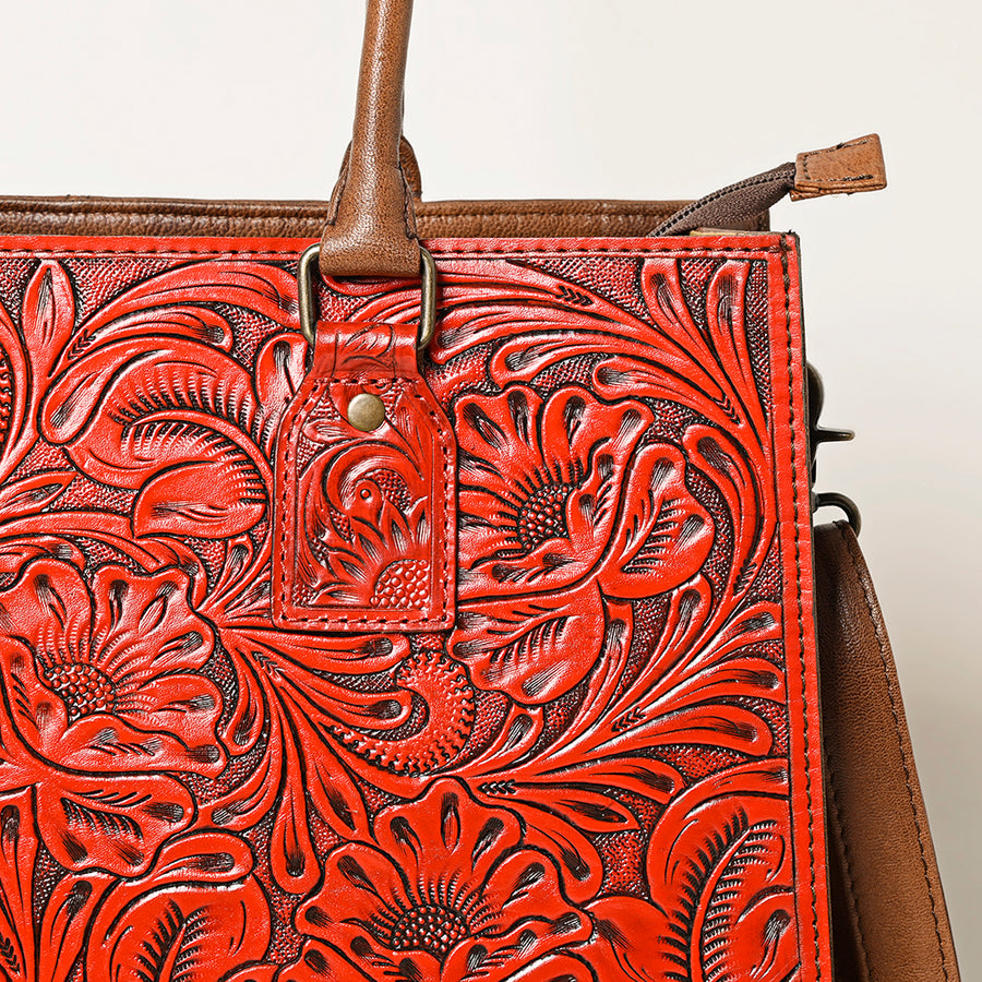 American Darling Hand-Tooled Genuine Leather Western Tote Bag – Durable Crossbody Design with Premium Craftsmanship for Everyday Women
