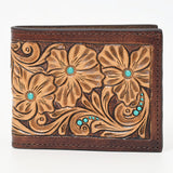 American Darling Western Floral Rodeo Bifold Men Women Genuine American Leather Wallet