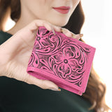 American Darling Wallet Hand Tooled Genuine Leather Women Bag Western Handbag Purse