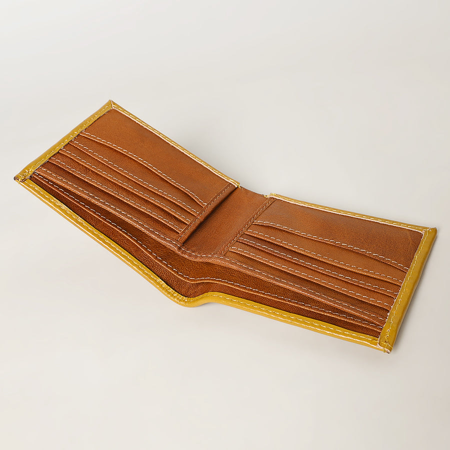 American Darling Western Bifold Wallet Handcrafted from Tooled Genuine Leather | Floral Carved Design with Multiple Card Slots