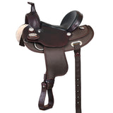 HILASON Western Child Horse Trail Show Saddle Synthetic Pleasure Riding Brown