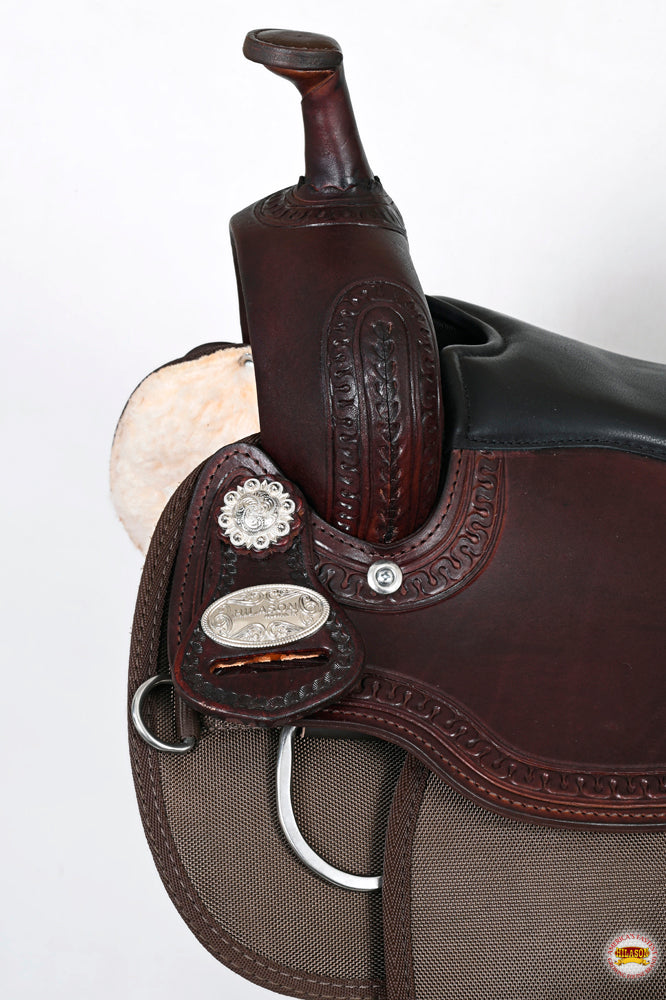 HILASON Western Child Horse Trail Show Saddle Synthetic Pleasure Riding Brown