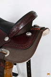 HILASON Western Child Horse Trail Show Saddle Synthetic Pleasure Riding Brown
