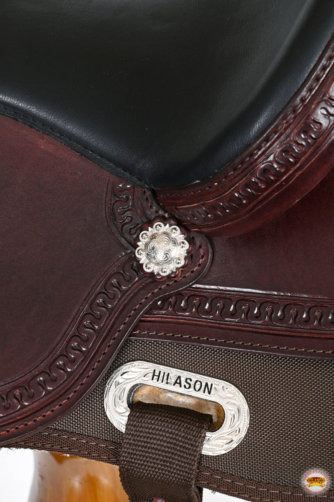 HILASON Western Child Horse Trail Show Saddle Synthetic Pleasure Riding Brown