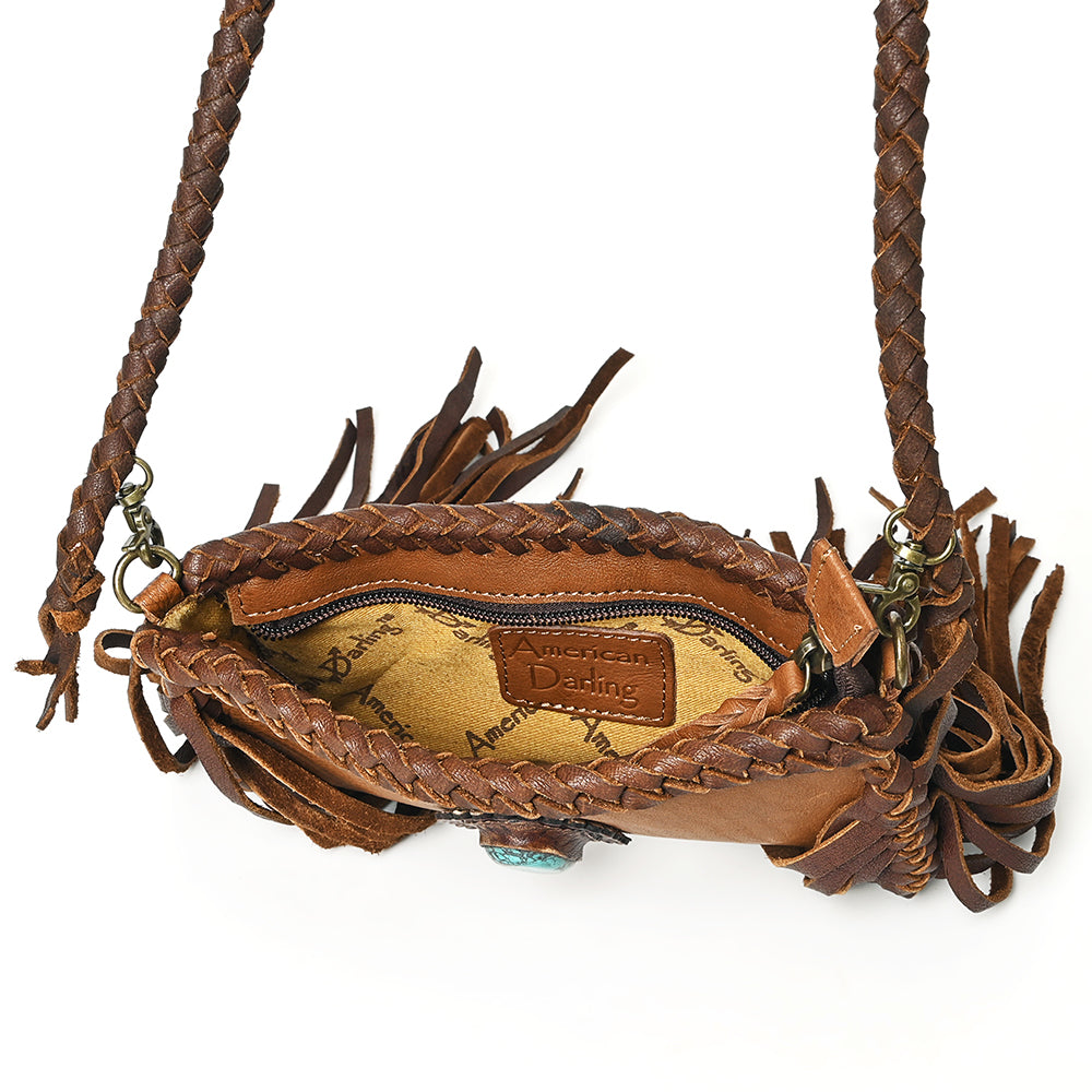 American Darling Cross Body Full Grain Genuine Leather Western Women Bag Handbag Purse | Crossbody for Cute