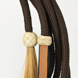 Hilason Western Horse Beautiful Noseband Tack American Leather Rein with Bosal Set