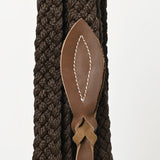 Hilason Western Horse Beautiful Noseband Tack American Leather Rein with Bosal Set