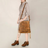 American Darling Large Crossbody Full Grain Genuine Leather Women Bag Western Handbag Purse