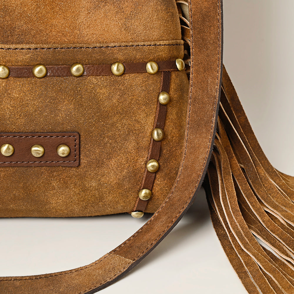 American Darling Large Crossbody Full Grain Genuine Leather Women Bag Western Handbag Purse