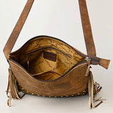 American Darling Large Crossbody Full Grain Genuine Leather Women Bag Western Handbag Purse