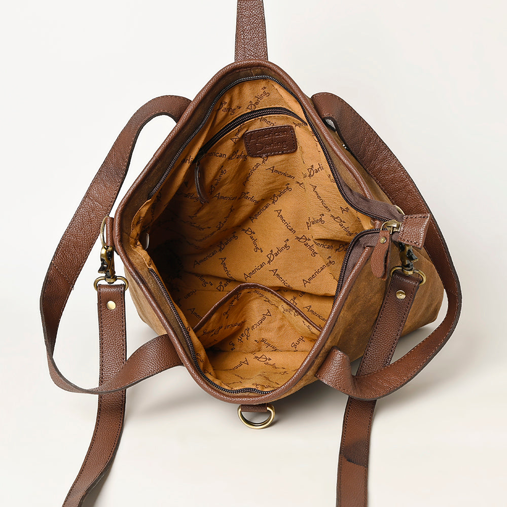 American Darling Tote Full Grain Genuine Leather Women Bag Western Handbag Purse