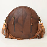 American Darling Hand Tooled Saddle Blanket Genuine Leather Women Bag Western Handbag Purse |