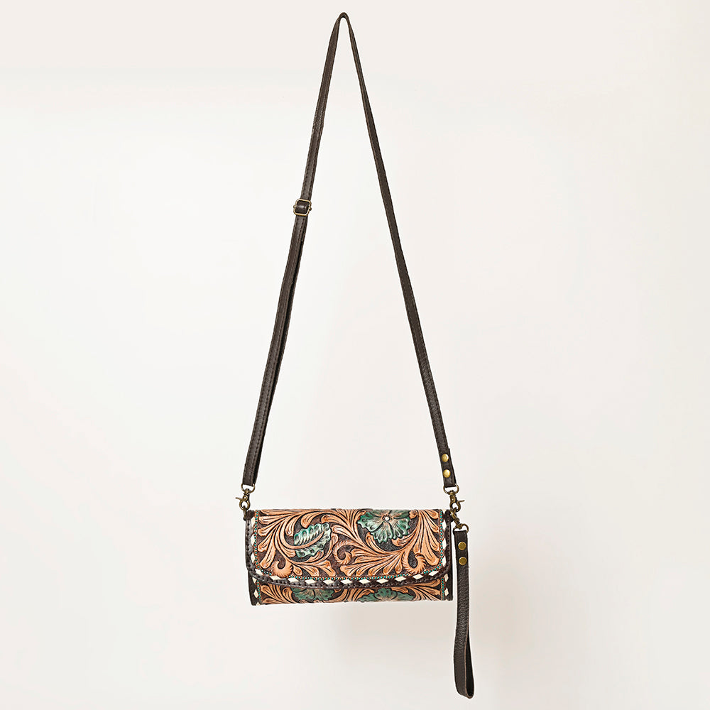 American Darling Clutch Hand Tooled Genuine Leather Western Women Bag Handbag Purse | Purses for Cute