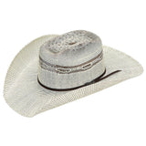 M&F Western Cowboy Hat Adult Shantung Vent  Natural