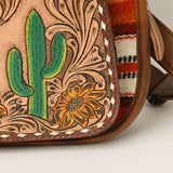 American Darling Sling Hand Tooled Saddle Blanket Genuine Leather Western Women Bag Handbag Purse |Sling Bag | Leather Sling Bag | Fanny Pack Bag | Sling Bag for Women