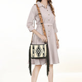 American Darling Messenger Hand Tooled Genuine Leather Women Bag Western Handbag Purse