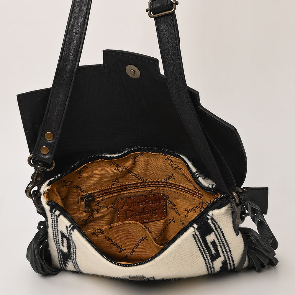 American Darling Crossbody Saddle Blanket Hand Tooled Genuine Leather Western Women Bag Handbag Purse Travel Bags