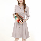 American Darling Toiletry Hand Tooled Saddle Blanket Fabric Genuine Leather Western Women Bag Handbag Purse | for Cute