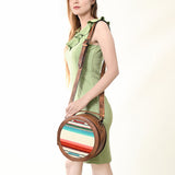 American Darling Saddle Blanket Genuine Leather Women Bag Western Handbag Purse