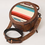 American Darling Saddle Blanket Genuine Leather Women Bag Western Handbag Purse