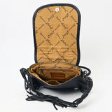 American Darling ADBG1392A Messenger Saddle Blanket Genuine Leather Women Bag Western Handbag Purse