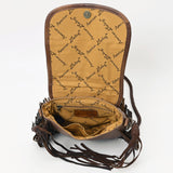 American Darling ADBG1392A Messenger Saddle Blanket Genuine Leather Women Bag Western Handbag Purse