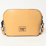American Darling Cross Body Hand Tooled Genuine Leather Western Women Bag | Antique Tan Handbag Purse Crossbody for Cute