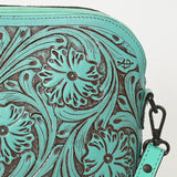 American Darling Cross Body Hand Tooled Genuine Leather Western Women Bag | Antique Tan Handbag Purse Crossbody for Cute