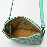 American Darling Cross Body Hand Tooled Genuine Leather Western Women Bag | Antique Tan Handbag Purse Crossbody for Cute