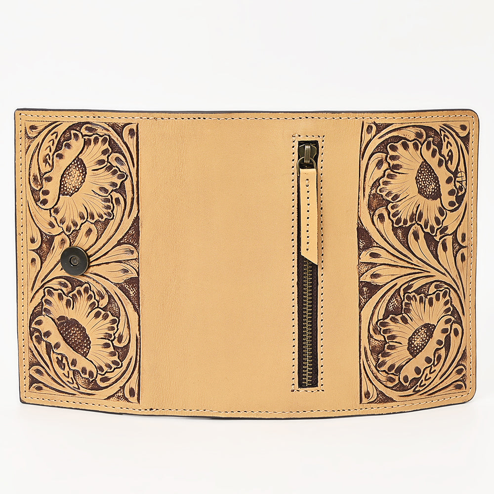 American Darling Wallet Hand Tooled Genuine Leather Western Women Bag | Handbag Purse Wristlet Travel Clutch