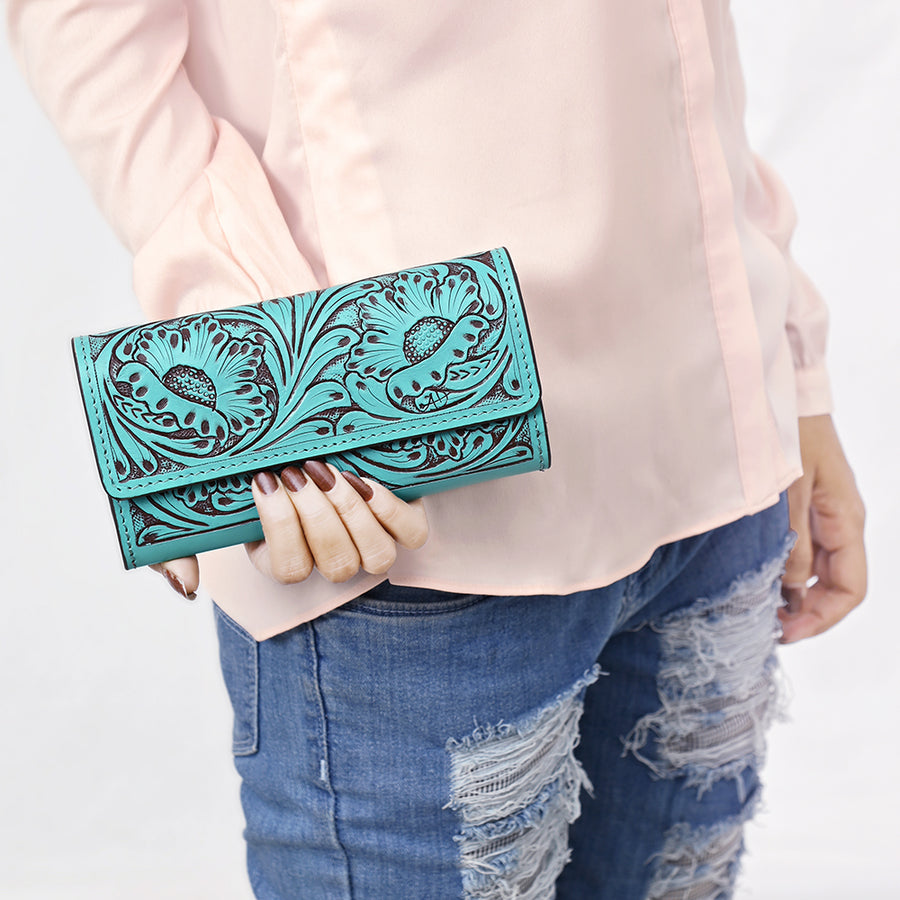 American Darling Wallet Genuine Leather Women Bag Western Handbag Purse | Handbags for