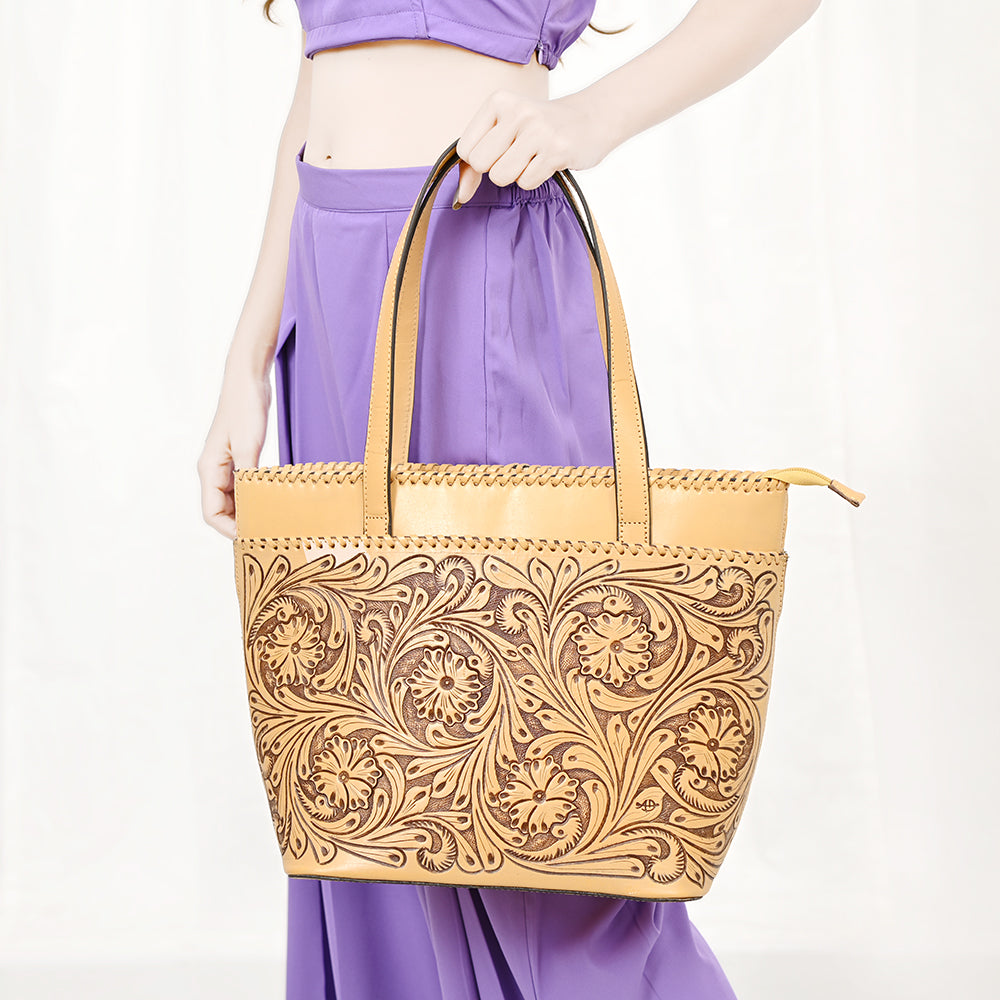 American Darling Tote Hand Tooled Genuine Leather Western Women Bag Handbag Purse | Travel Bags College Casual