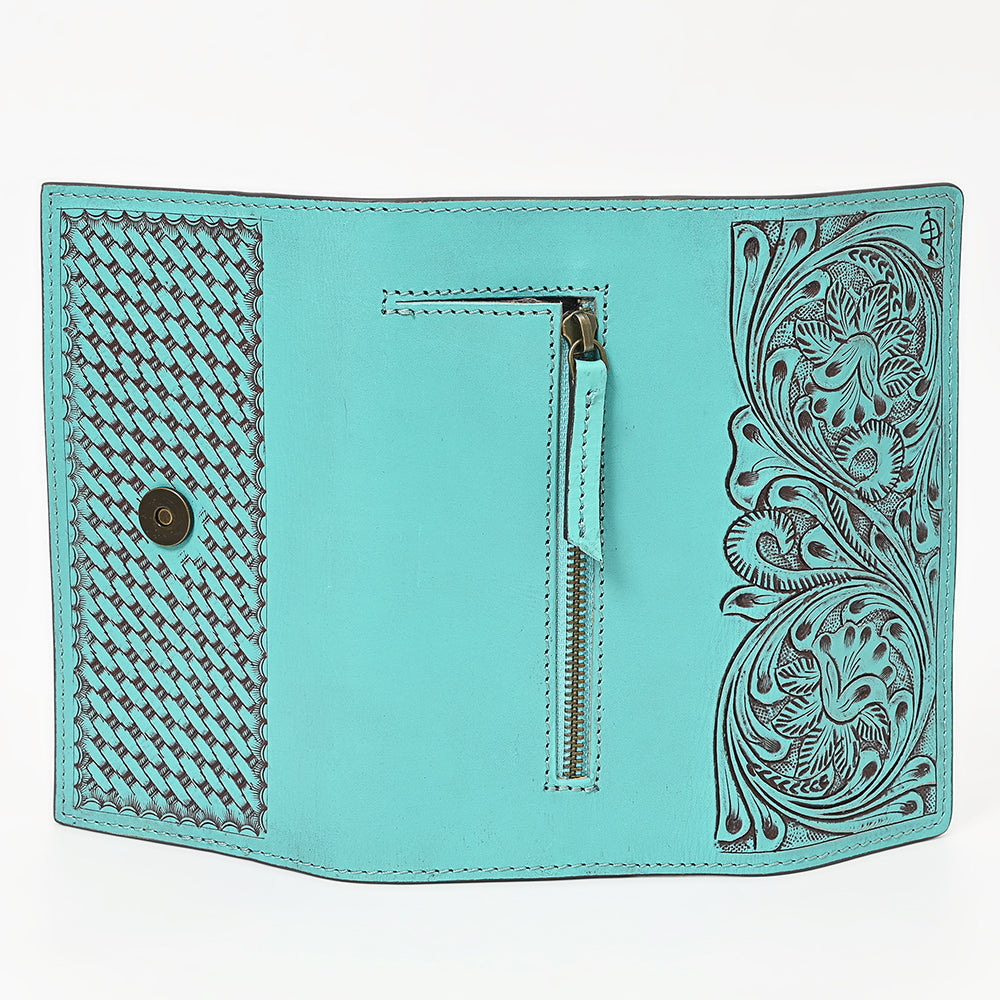 American Darling Wallet Hand Tooled Genuine Leather Western Women Bag | Handbag Purse Wristlet Travel